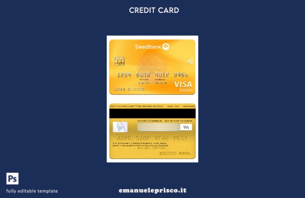 stile verificato Modello di carta elettronica visto Lituania Swedbank