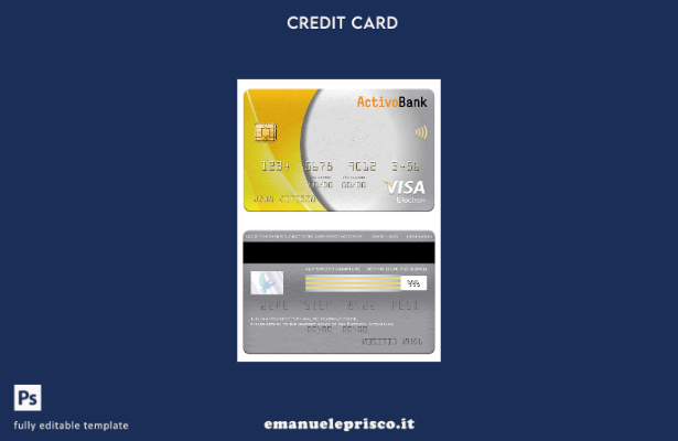 stile verificato Modello di carta elettronica visto Portogallo Activebank