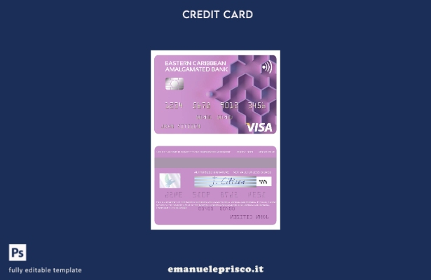 stile verificato Modello di carta visto Amalgamated Bank per Antigua e Barbuda d