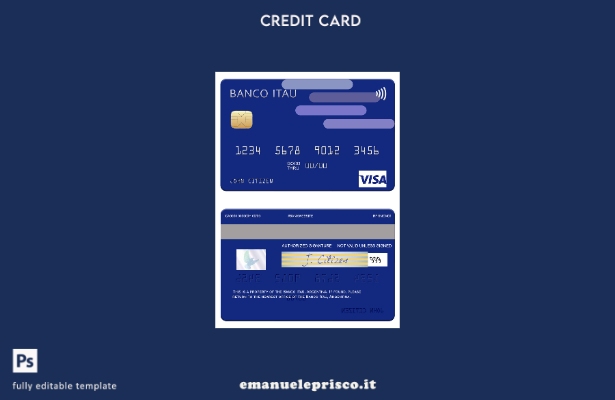 stile verificato Modello di carta visto Argentina Banco Itaú Argentina