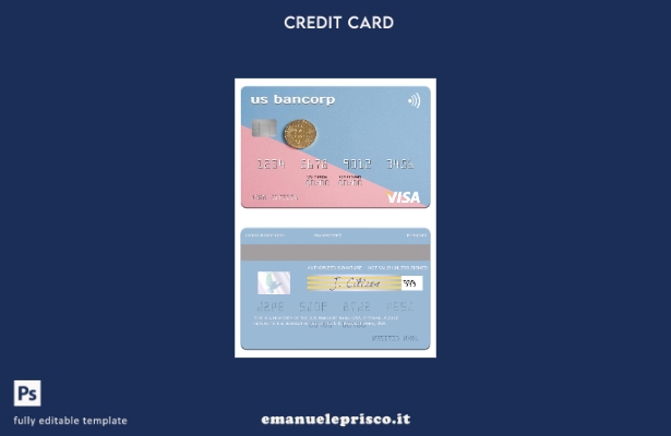 stile verificato Modello di carta visto USA Bancorp Bank USA
