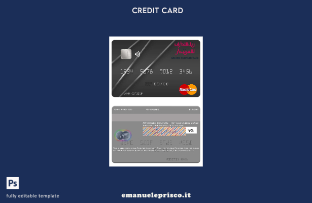 stile verificato Modello mastercard di Emirates Investment Bank degli Emirati Ar