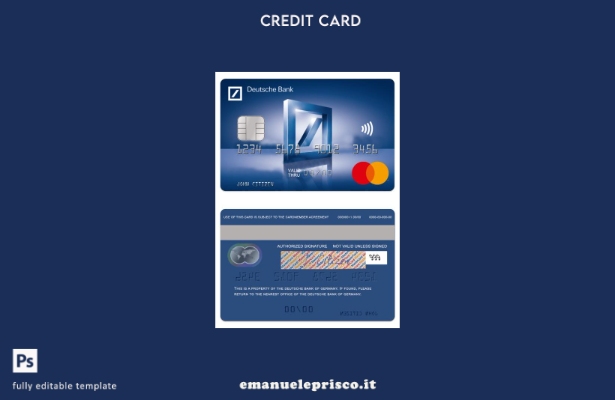 stile verificato Modello mastercard standard Germania Deutsche Bank