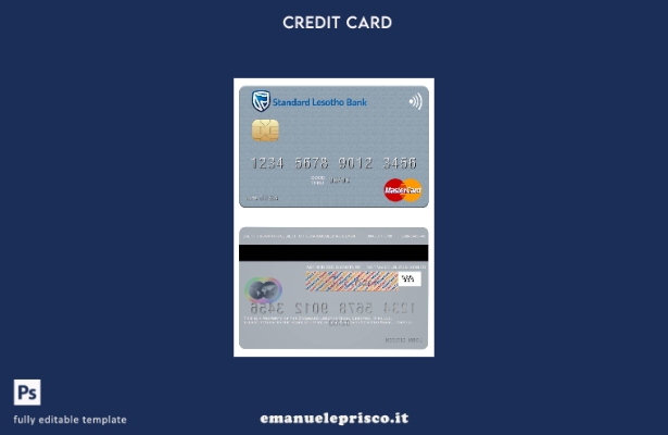 stile verificato Modello mastercard standard Lesotho Bank
