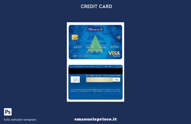stile verificato Paraguay Banco Continental S.A.E.C.A. modello di carta elettron