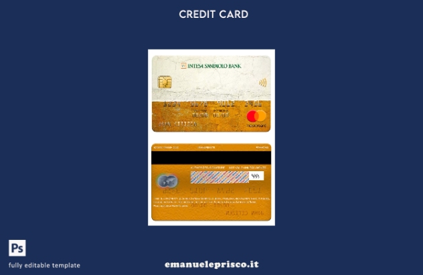 stile verificato Slovenia Intesa Sanpaolo Bank, modello mastercard della banca P