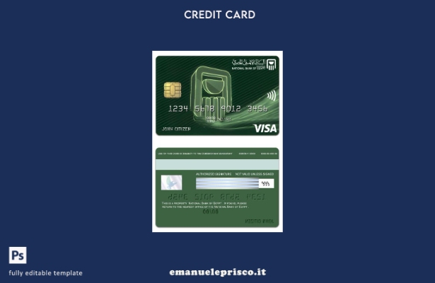 stile verificato modello di carta classica per il visto della Banca Nazionale d'