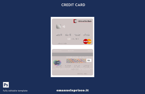 stile verificato modello mastercard Sao Tome e Principe Afriland First Bank