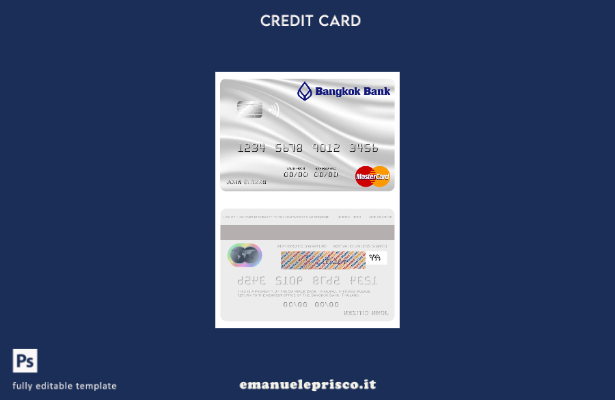 stile verificato modello mastercard Thailandia Bangkok Bank