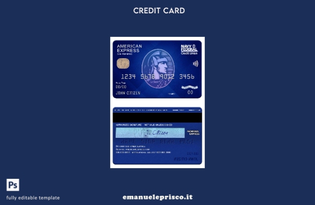 stile verificato modello preferito per contanti blu USA Navy Federal Union bank