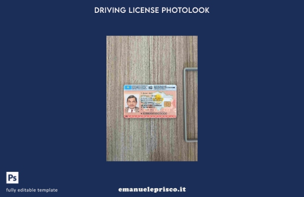 modello FRONTALE photolook DL Kazakistan in stile verificato