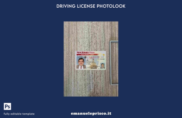 modello FRONTALE photolook DL USA New Jersey stile verificato