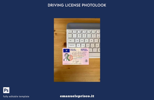 modello FRONTALE photolook Portogallo DL stile verificato