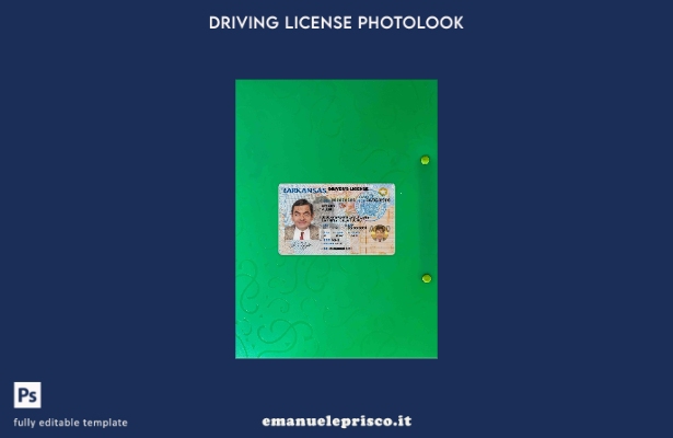 modello FRONTALE photolook USA Arkansas DL stile verificato