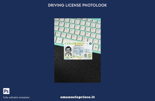 modello FRONTALE photolook USA Colorado DL stile verificato