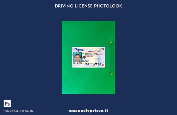 modello FRONTALE photolook USA Texas DL stile verificato