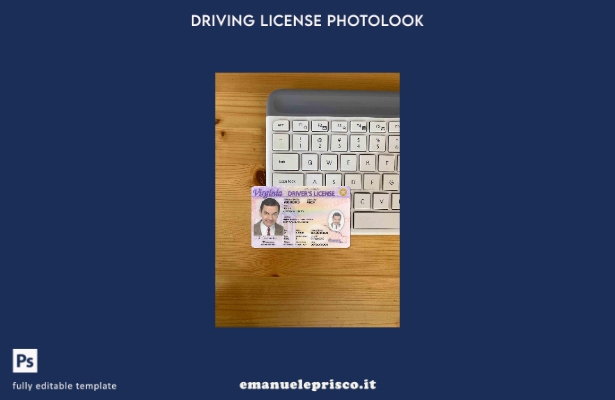 modello FRONTALE photolook USA Virginia DL stile verificato
