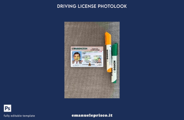 modello FRONTALE photolook USA Washington DL stile verificato