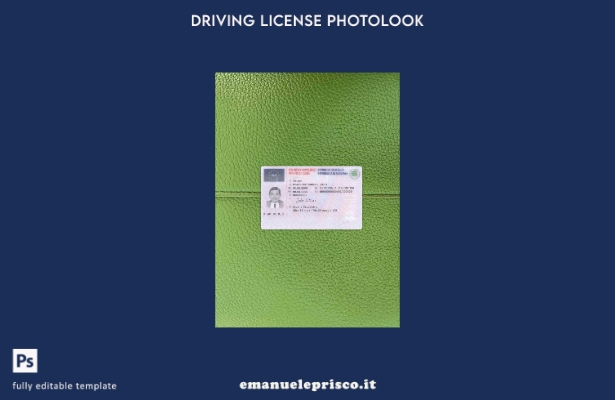 modello FRONTALE photolook della patente di guida slovena stile verificato