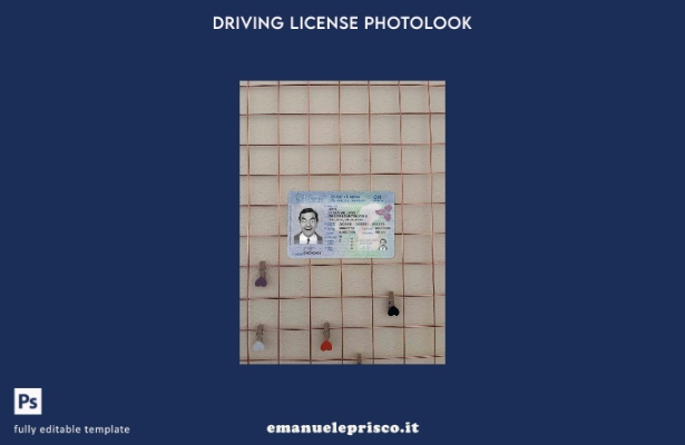 modello FRONTALE photolook stile verificato Canada Ontario DL ( presente).