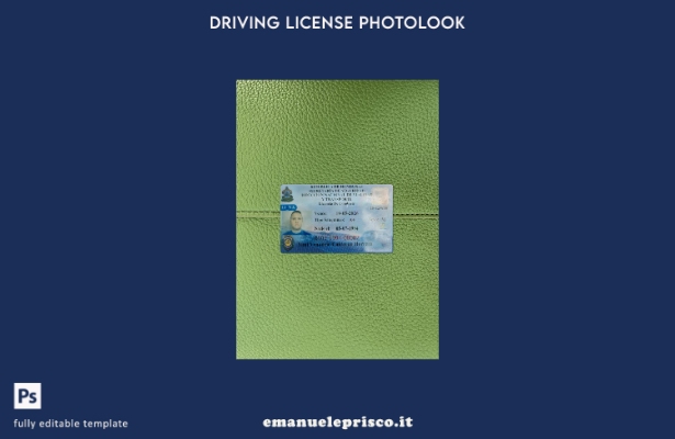 modello anteriore photolook per patente di guida dell'Honduras in stile verifica