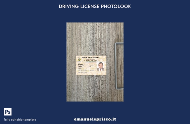 modello anteriore photolook versione patente di guida colombiana stile verificat