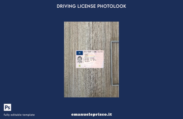 modello anteriore photolook versione patente di guida greca stile verificato