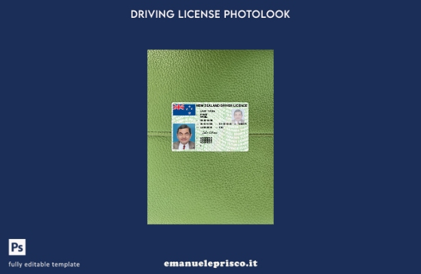modello anteriore photolook versione patente di guida neozelandese stile verific