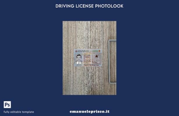 stile verificato Bangladesh Modello frontale photolook per patente di guida non