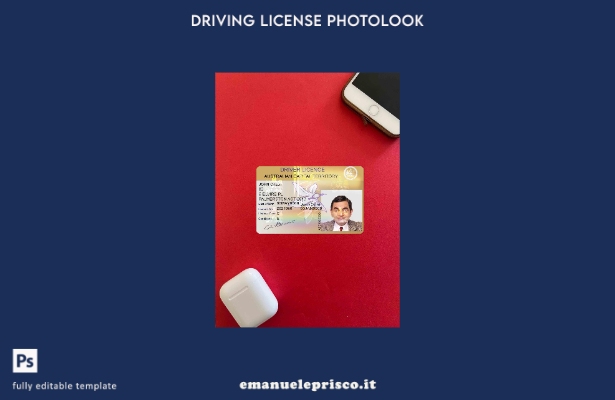 stile verificato Modello FRONTALE photolook della patente di guida dello stato c