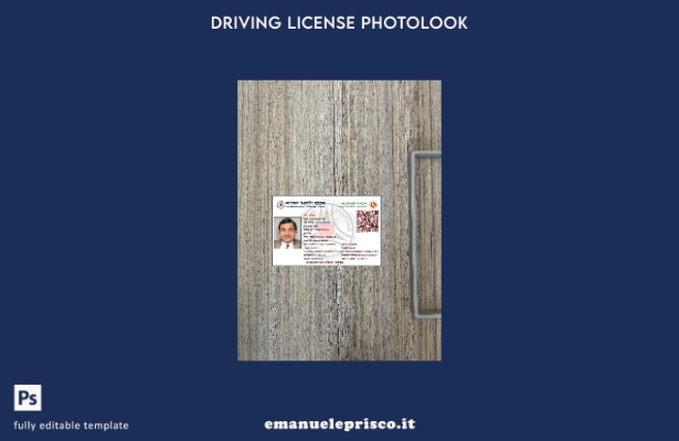 stile verificato Modello frontale photolook per patente di guida Bangladesh non