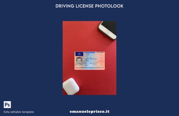 stile verificato modello anteriore photolook versione patente di guida croata