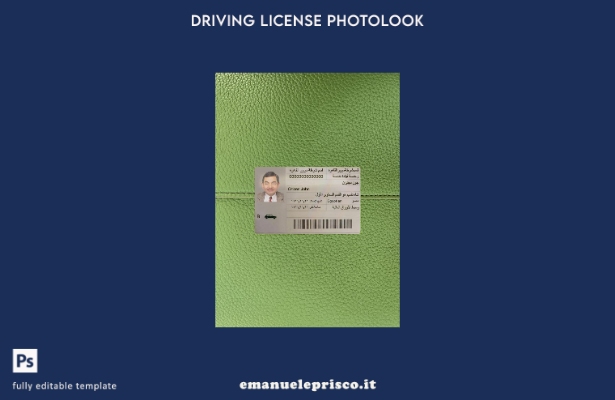 stile verificato modello frontale photolook patente di guida egiziana