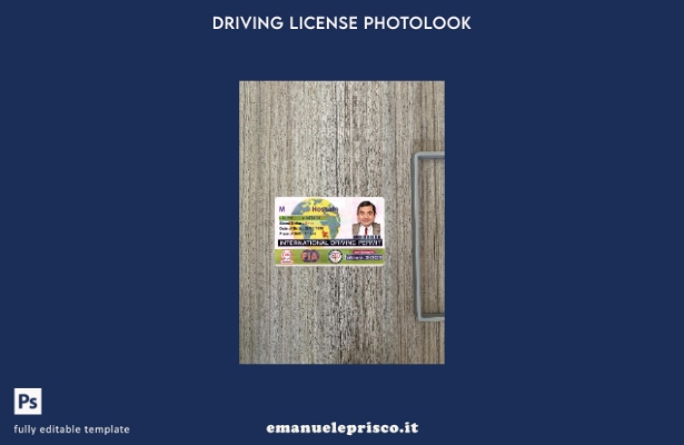 stile verificato modello frontale photolook per permesso di guida internazionale