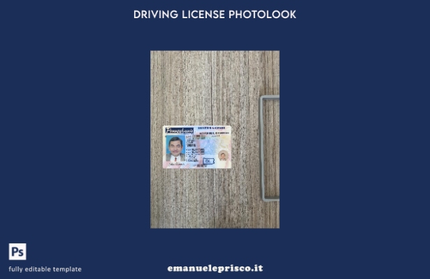 stile verificato patente di guida USA Pennsylvania presente modello frontale pho