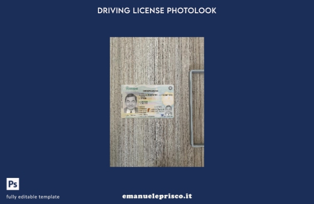 stile verificato patente di guida USA Vermont presente modello frontale photoloo