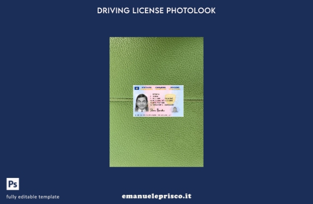 stile verificato patente di guida kosovara presente modello frontale photolook 1