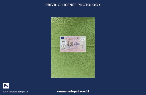 stile verificato patente di guida lituana presente modello anteriore photolook 1
