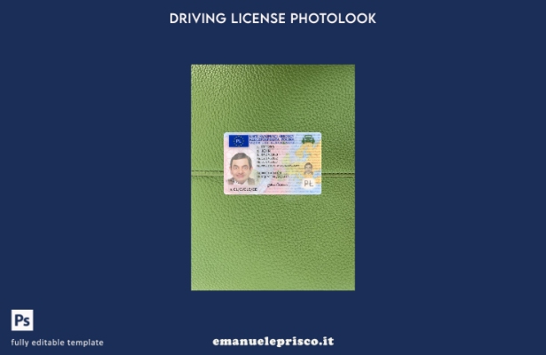 stile verificato patente di guida polacca presente modello anteriore photolook