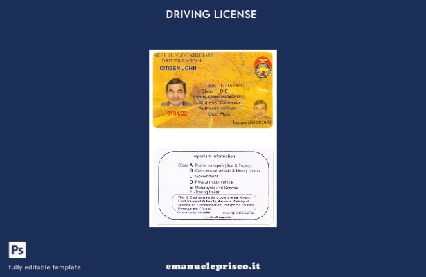 verified style modello Kiribati DL in stile verificato template
