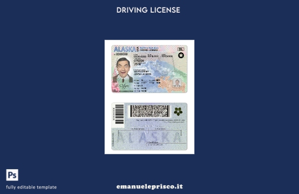 verified style modello USA Alaska DL stile verificato template