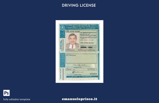 verified style modello di patente di guida brasiliana stile verificato (Detran Pe, Pernambuco). template