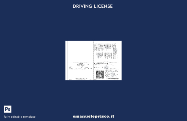verified style modello di permesso di guida provvisorio del Dipartimento dei veicoli a motore d template
