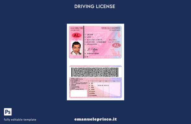 verified style modello verificato stile Albania DL ( ). template