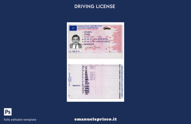 verified style stile verificato Lituania dl modello presente template