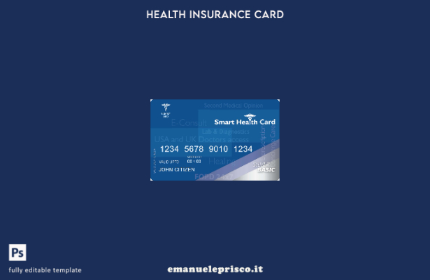 stile verificato Modello di tessera sanitaria intelligente India Family OPD
