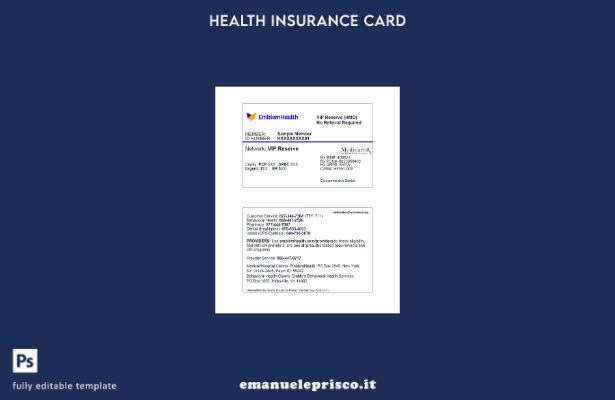 stile verificato USA New York EmblemModello di carta di certificato sanitario sa