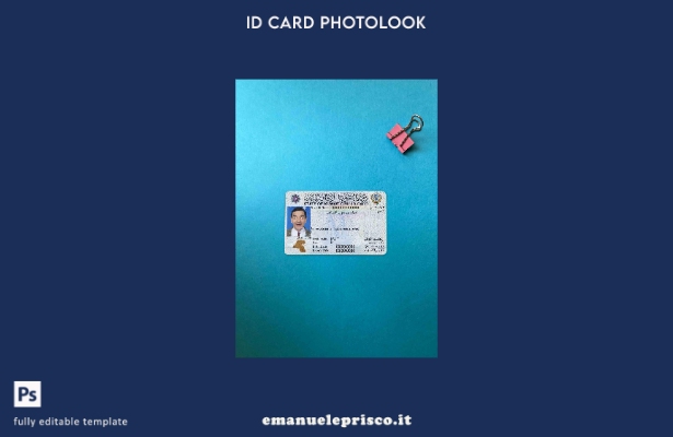 modello FRONTALE di photolook ID Kuwait in stile verificato