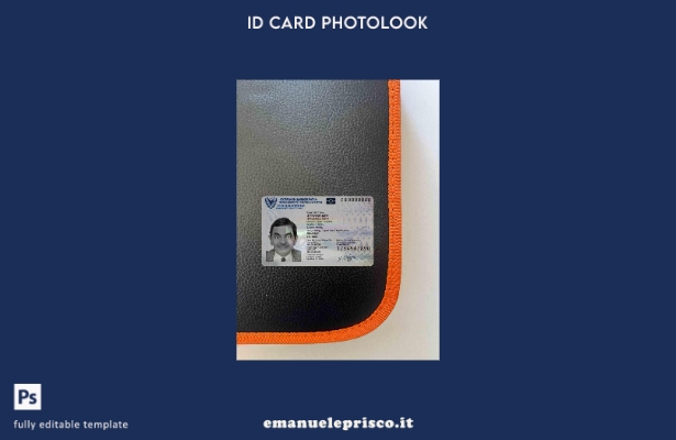 modello FRONTALE photolook ID Cipro stile verificato