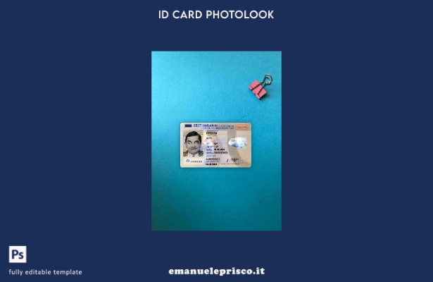 modello FRONTALE photolook ID Estonia stile verificato